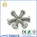 high quality DIN933 titanium hexagon head screws